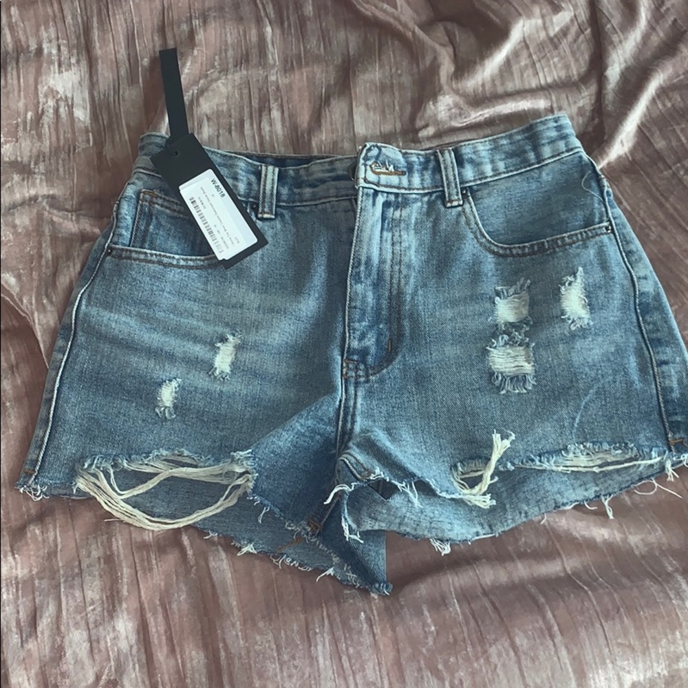 Jean shorts never worn.